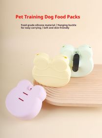 Pet Training Treat Pouch with Food-Grade Silicone – Soft (Color: Yellow)
